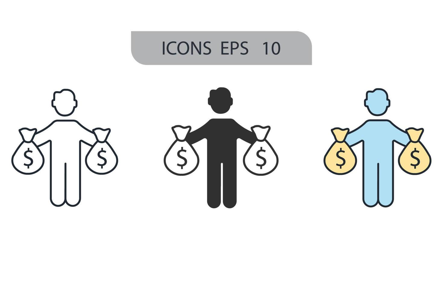 finance icons  symbol vector elements for infographic web