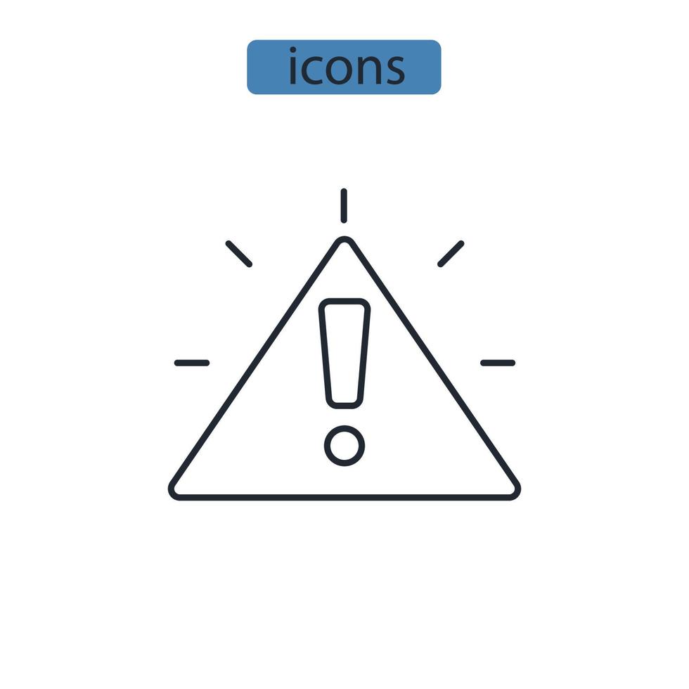 incident icons  symbol vector elements for infographic web