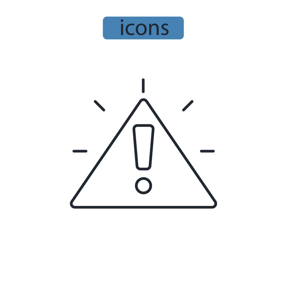 incident icons  symbol vector elements for infographic web