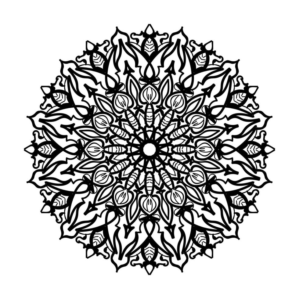 Hand drawn mandala. decoration in ethnic oriental  doodle ornament. vector