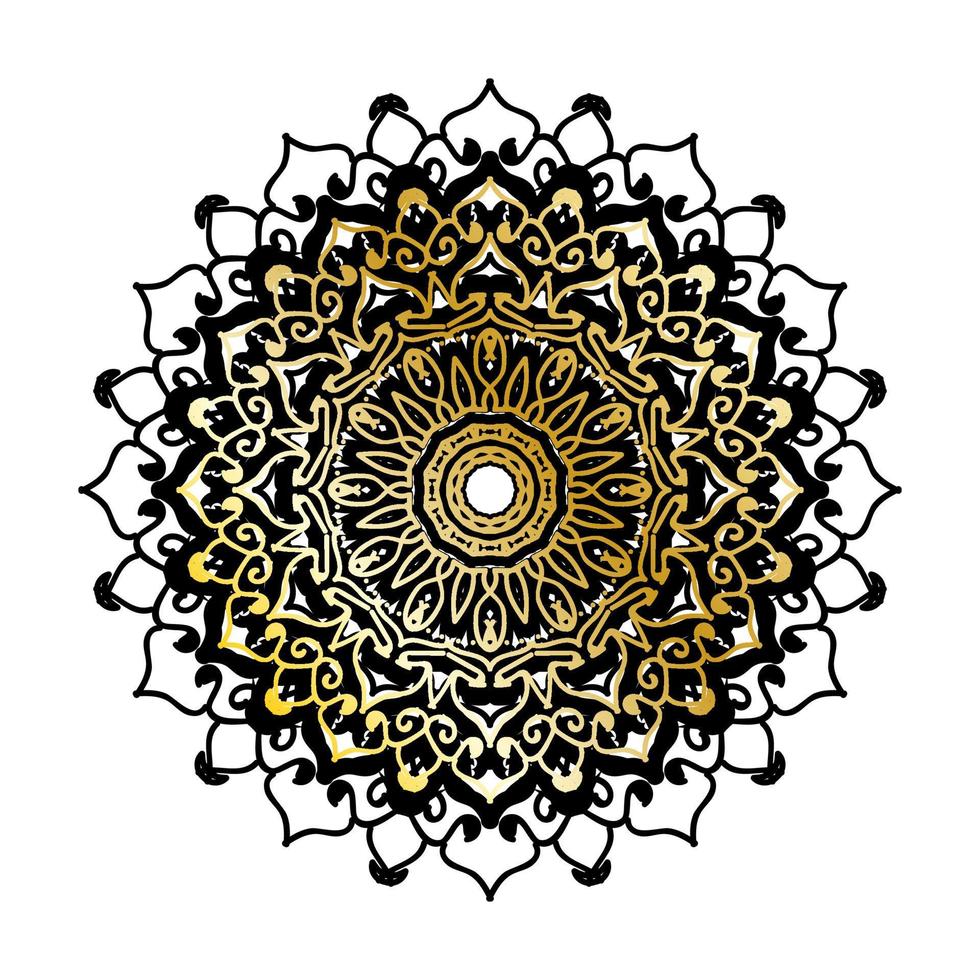 vector círculo abstracto redondo. estilo mandala de lujo.