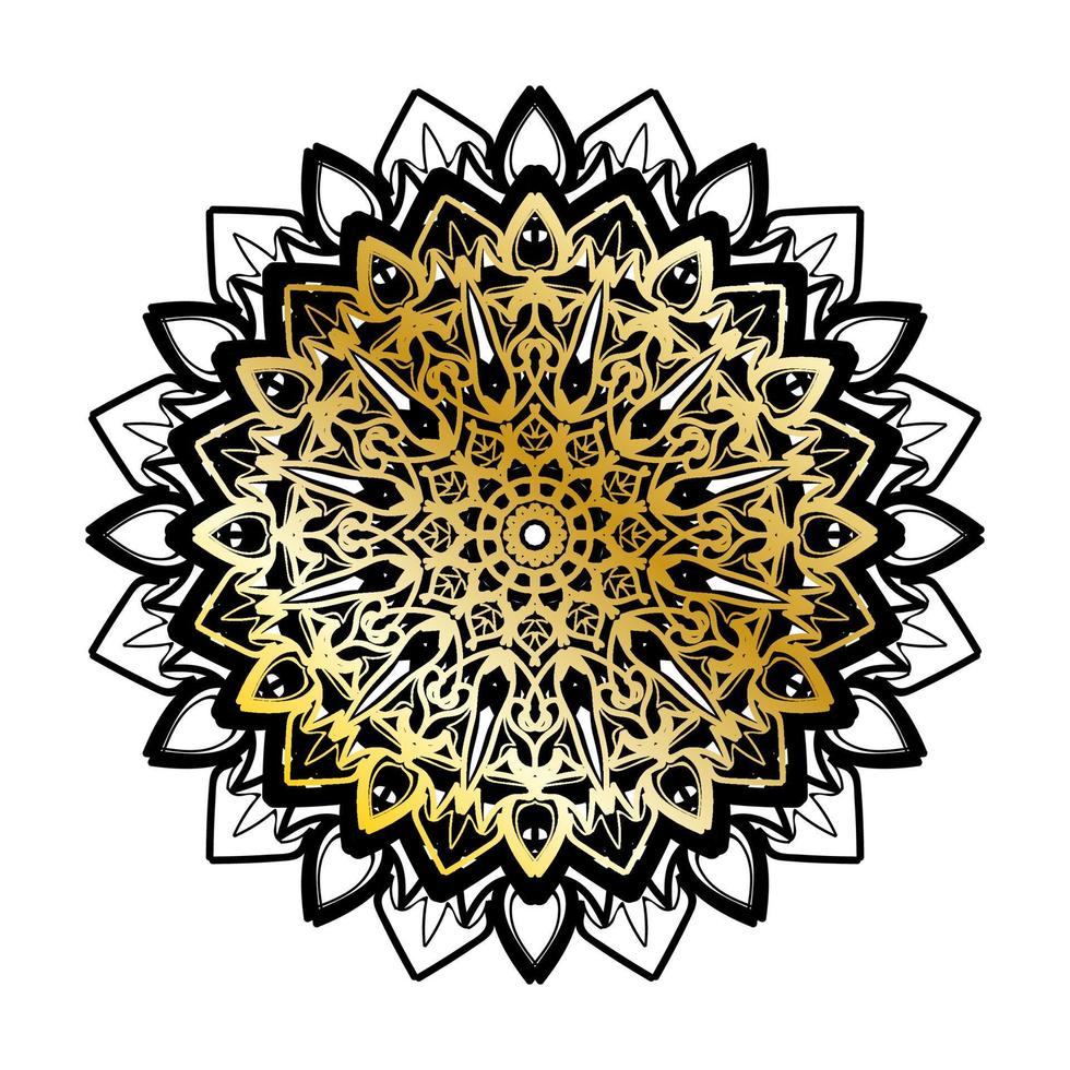 Vector round abstract circle. Luxury Mandala style.