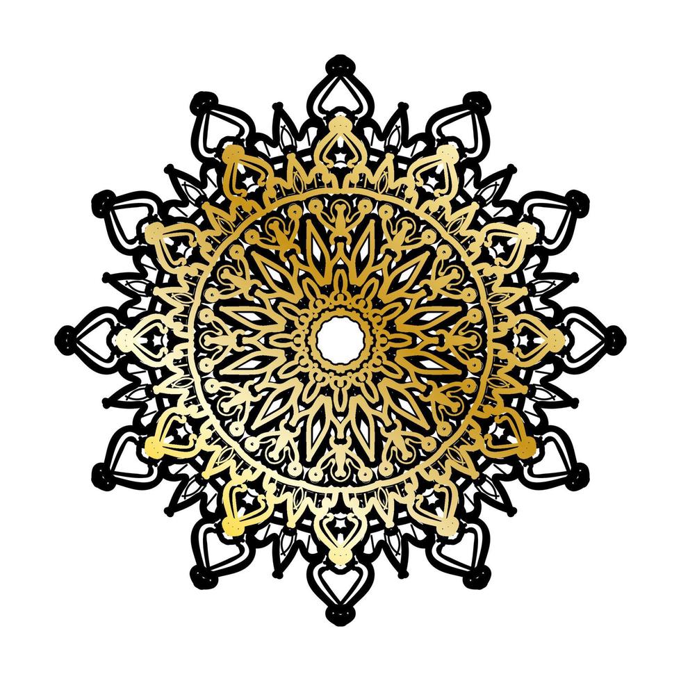 Vector round abstract circle. Luxury Mandala style.