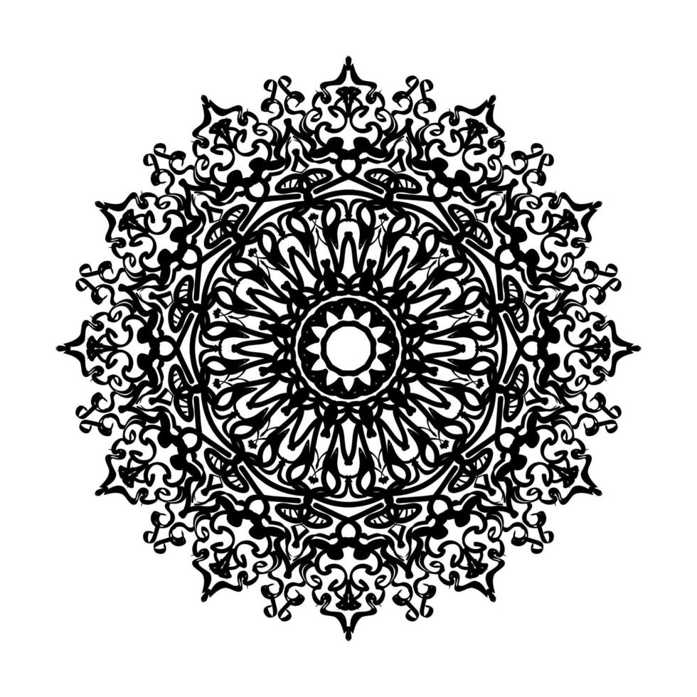 Hand drawn mandala. decoration in ethnic oriental  doodle ornament. vector