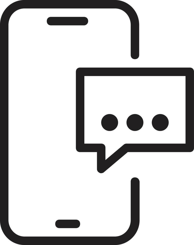 Bubble Message Mobile icon Design vector