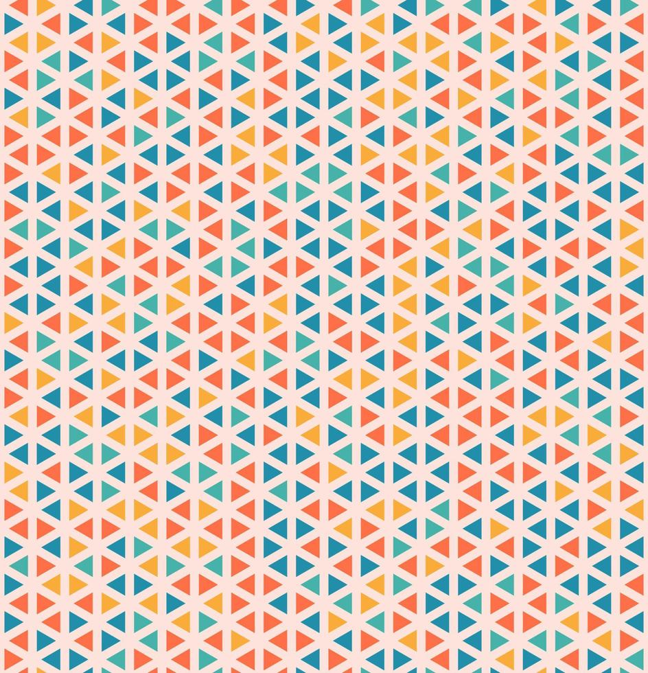 Modern seamless colorful geometry triangle pattern vector