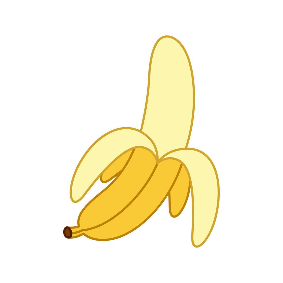 Banana isolated on white background vector