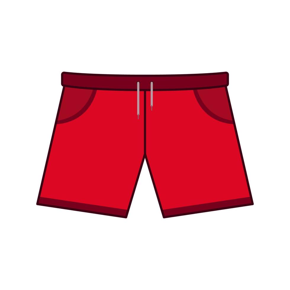 pantalones cortos aislados sobre fondo blanco vector