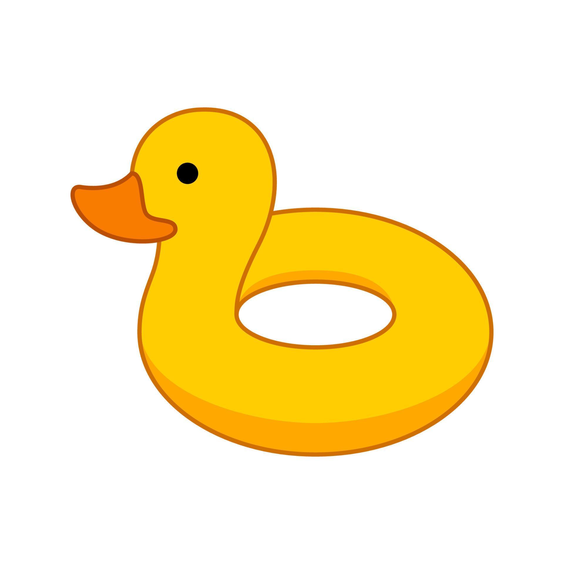 Inflatable Duck isolated on white background 8547551 Vector Art at Vecteezy