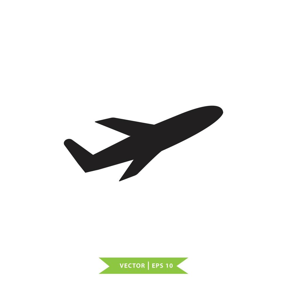 Airplane icon vector logo design template