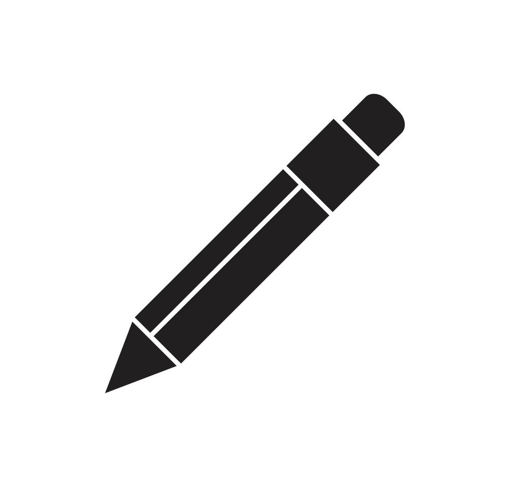 Pencil icon vector logo design template