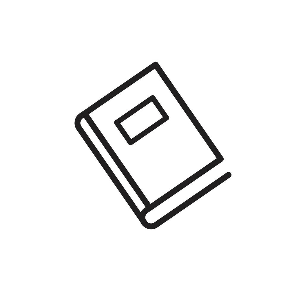 Book icon vector logo design template