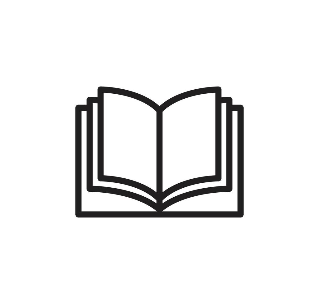 Book icon vector logo design template