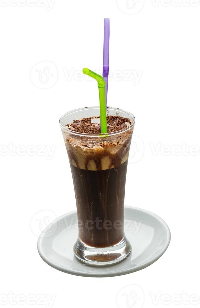 Mocha on plate photo