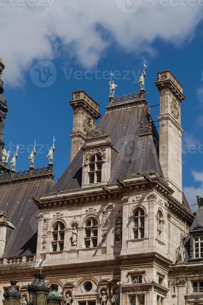 Historic building in Paris France photo