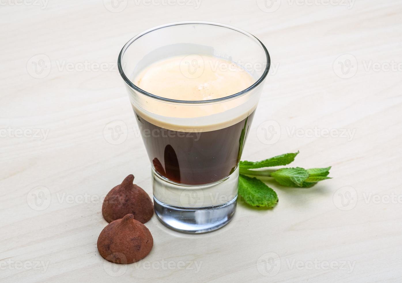 Espresso with candy photo