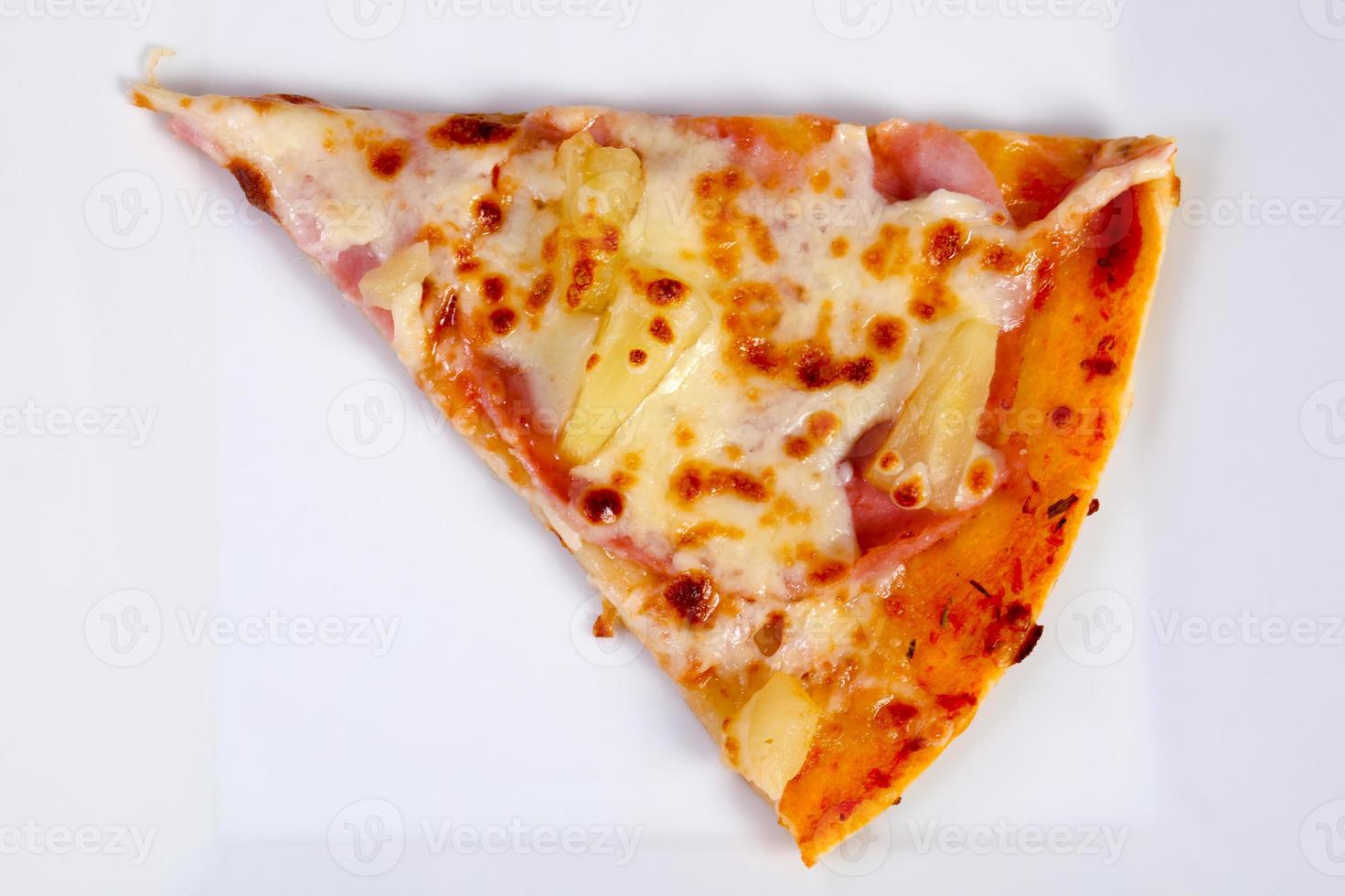 Pizza with ham photo