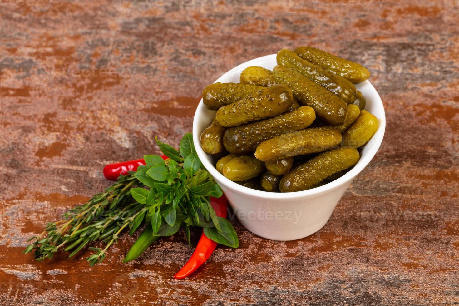 Pickled small cucumbers 8548669 Stock Photo at Vecteezy