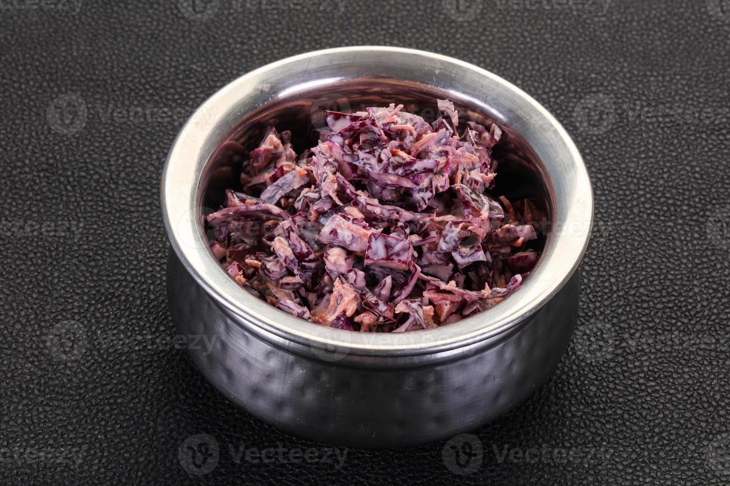 Cole slaw salad with cabbage photo