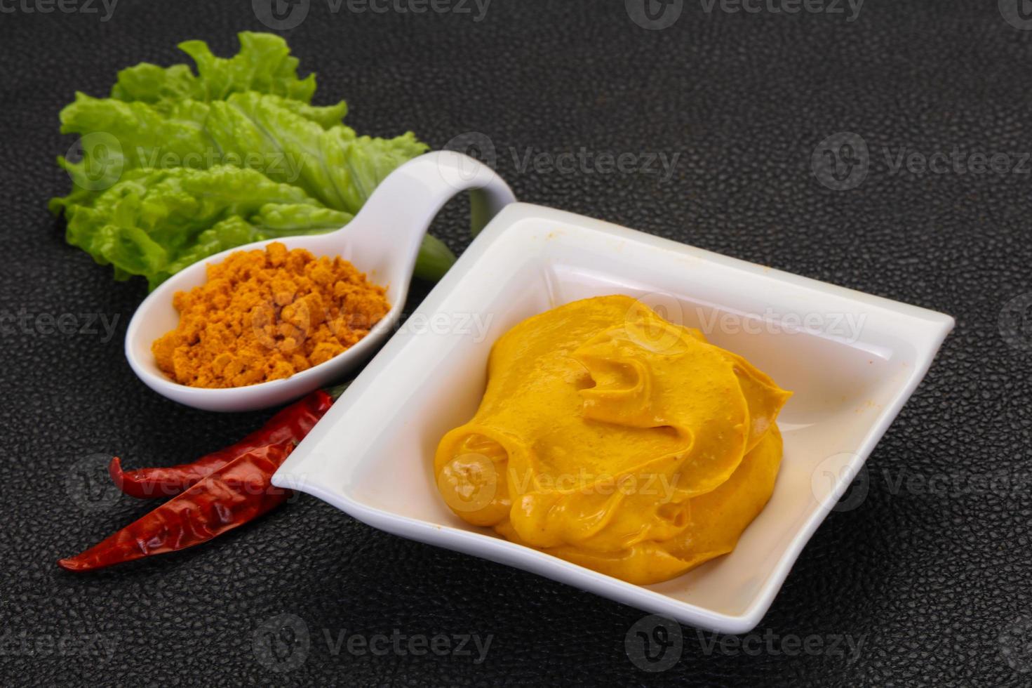 Curry sauce in the bowl photo