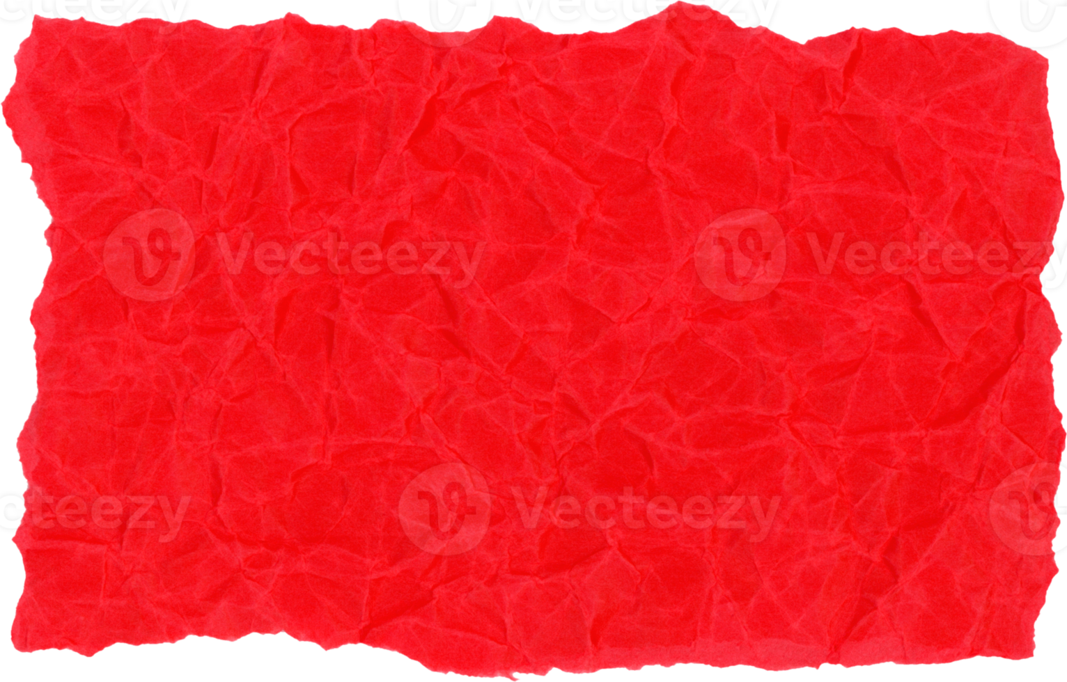 red parchment paper texture background isolated over white transparent PNG