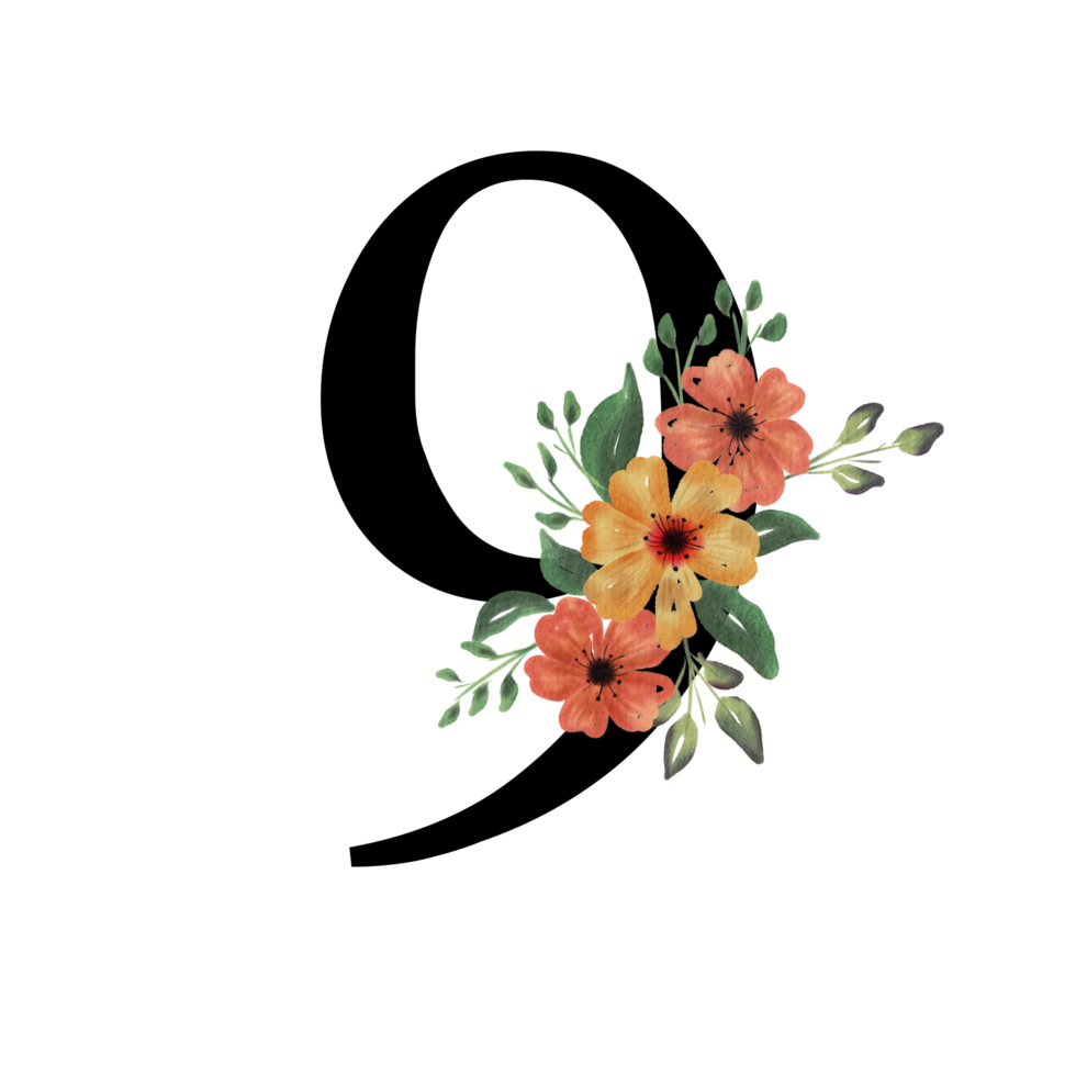 Floral Letter Alphabet png