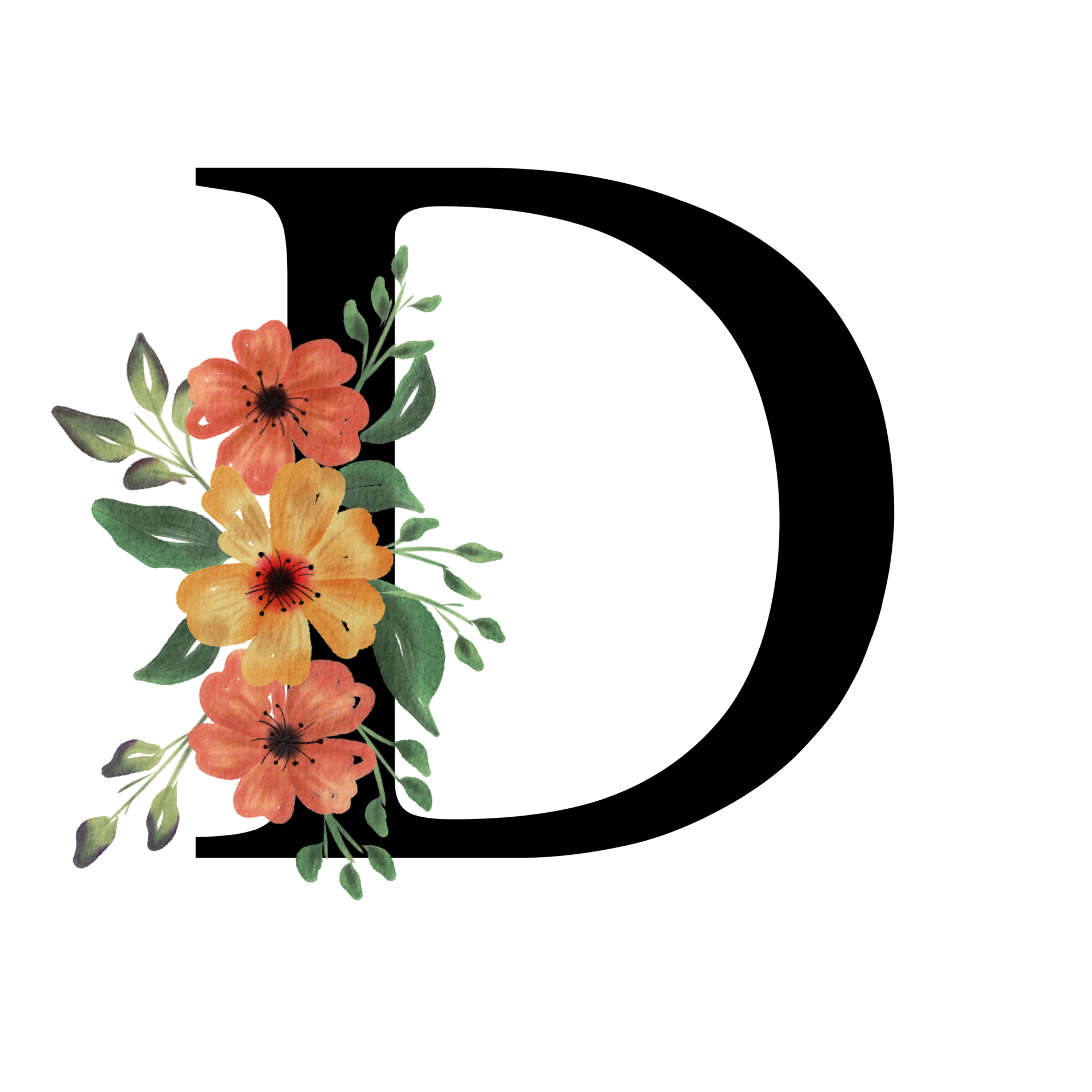 Floral Letter Alphabet 8549877 PNG