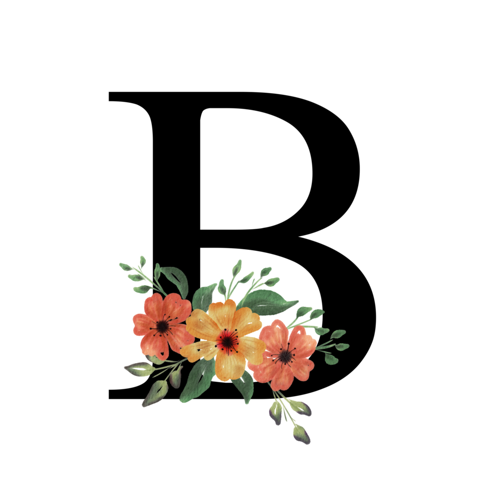 Floral Letter Alphabet png