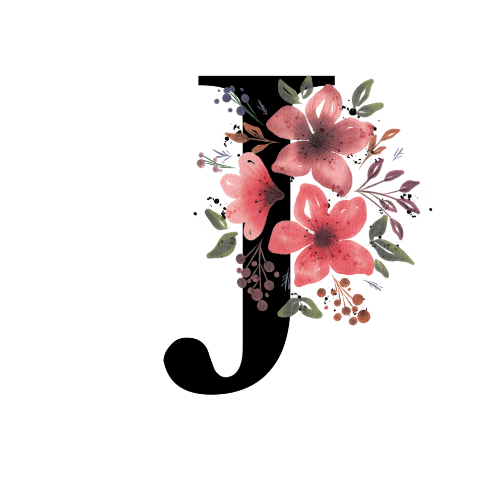 Floral Letter Alphabet png