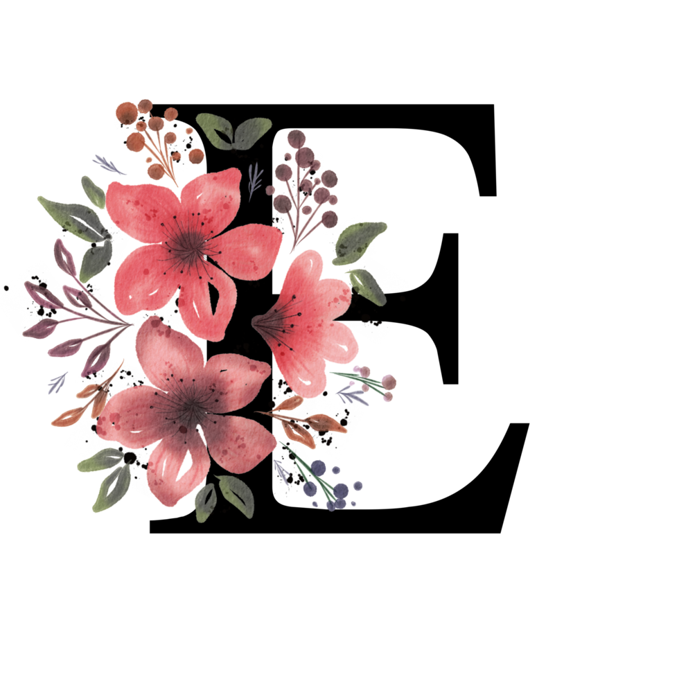 Floral Letter Alphabet png