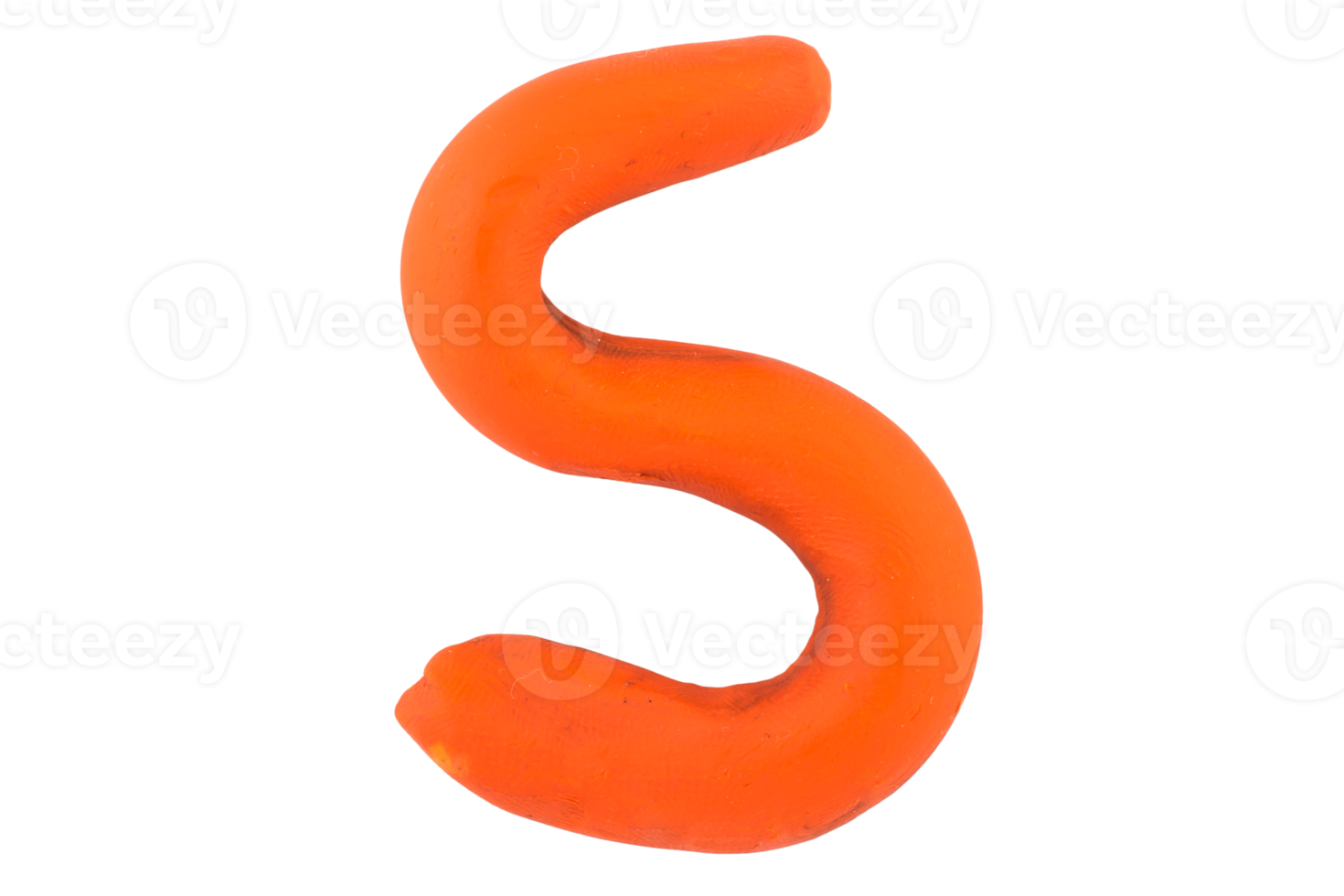 alphabet sEnglish colorful letters Handmade letters molded from plasticine clay on Isolated white background png
