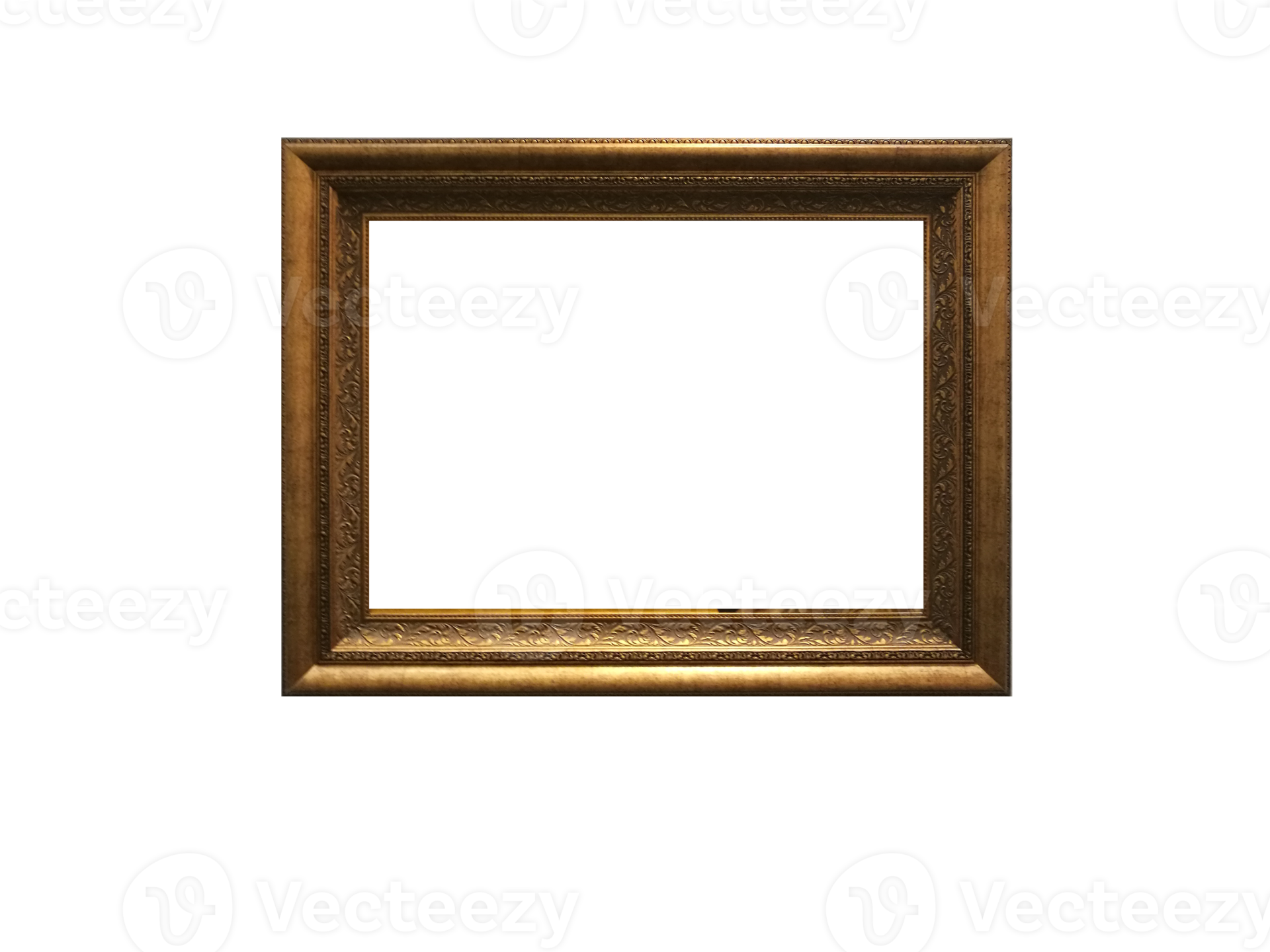 Wooden Photo Frame vintage frame decorations Isolated Background