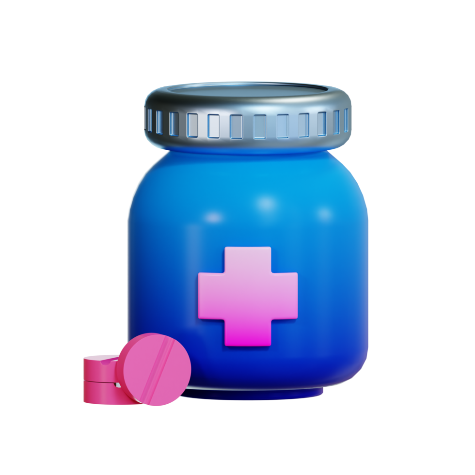 Health, and Medicine icon, 3d illustration png