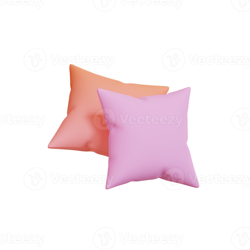Furniture Pillow Icon, 3d Illustration png