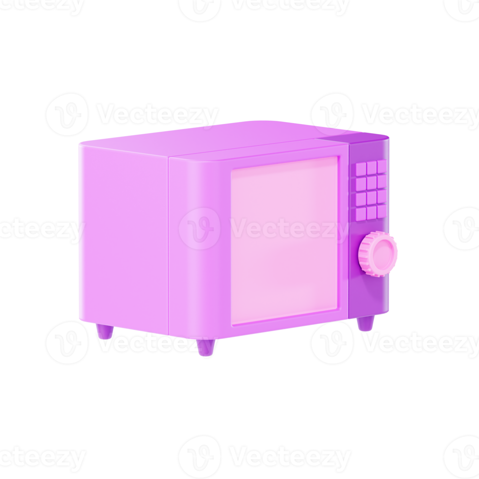 dispositivo elettronico a microonde, illustrazione 3d png