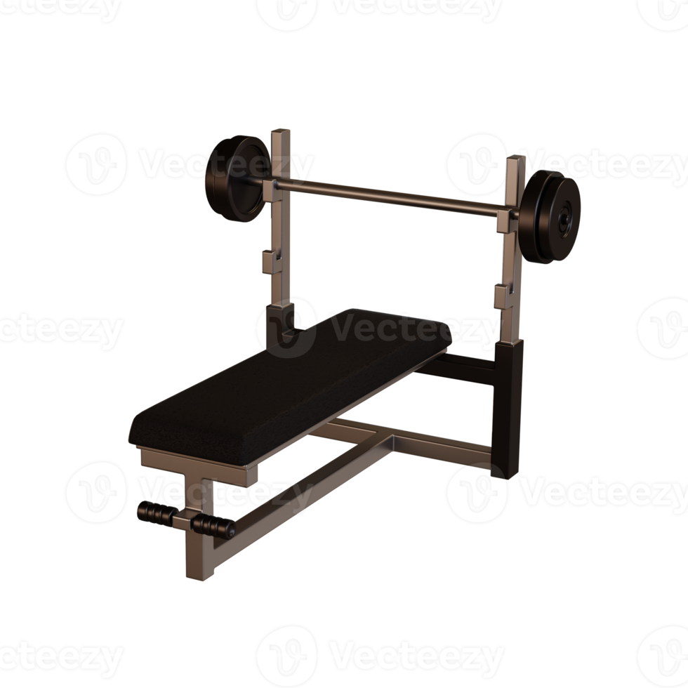 3d Icon Gym, dumbbell flat press png