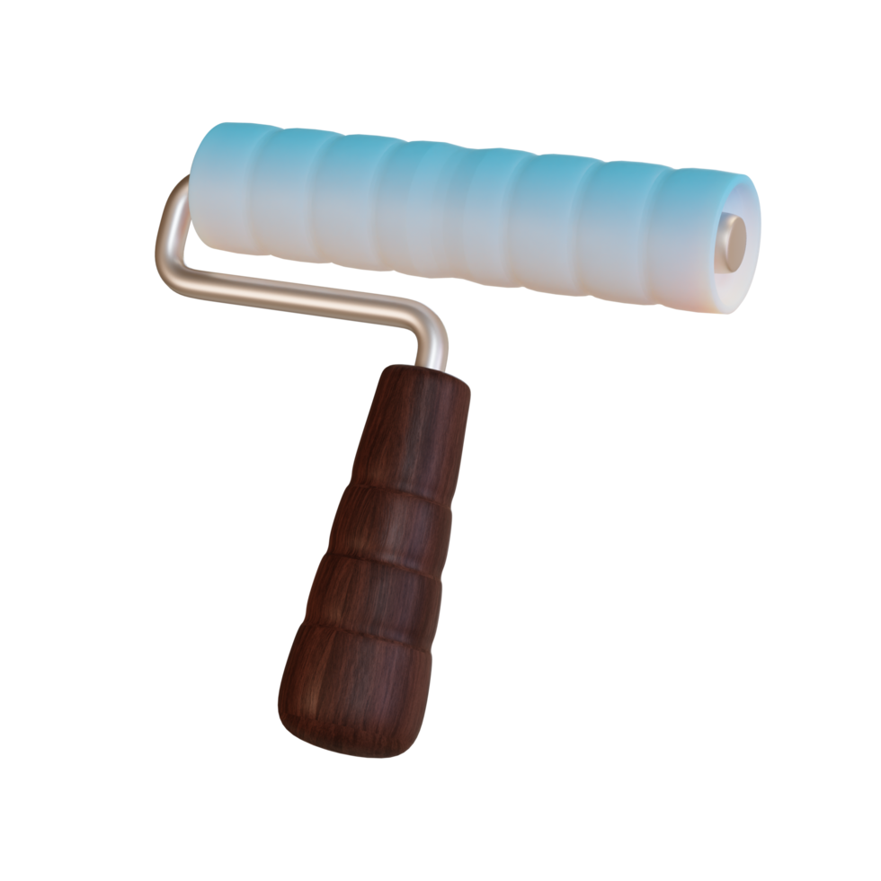 Project tools 3d Illustration, roller paint png