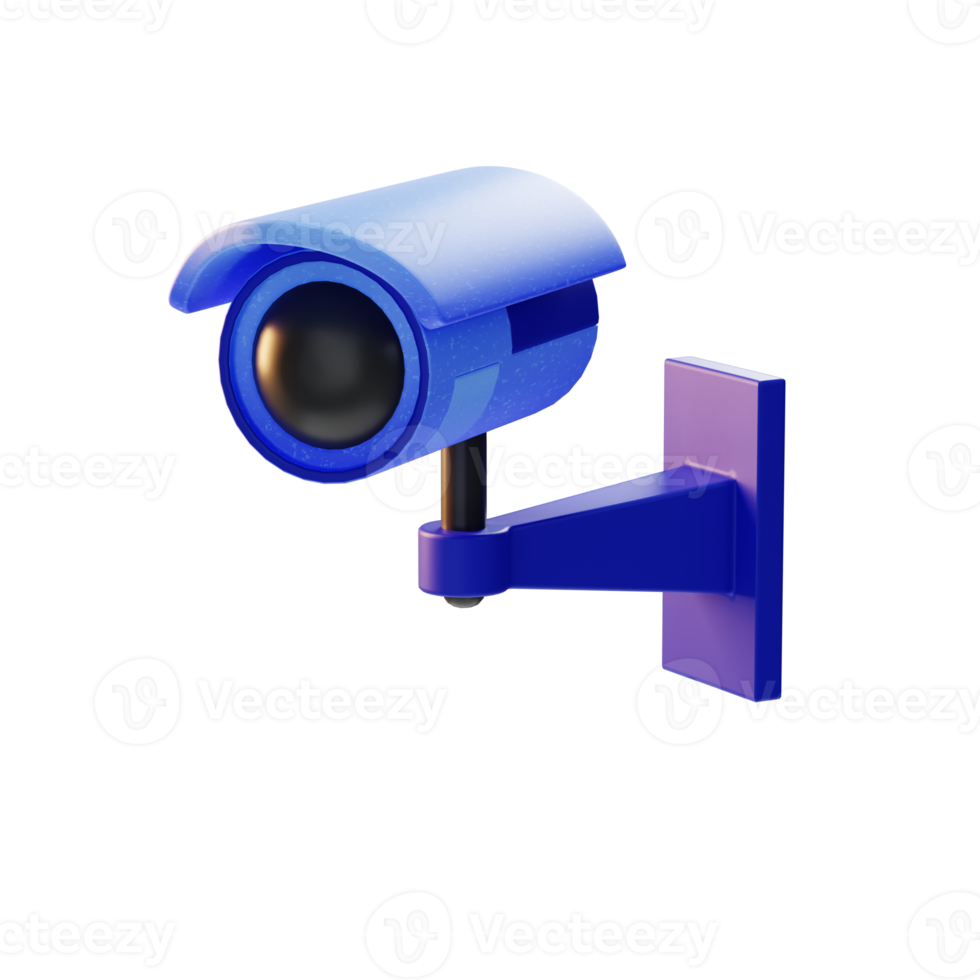 illustrazione 3d dell'icona elettronica del dispositivo cctv png