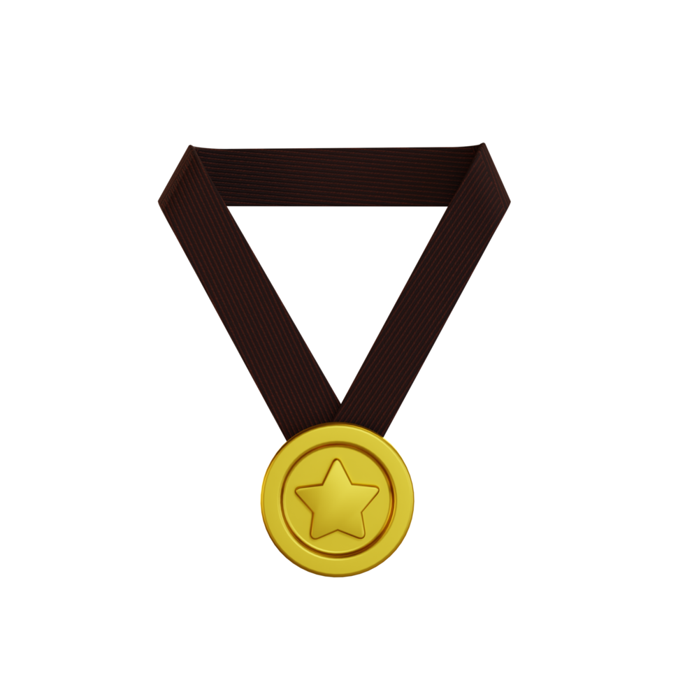 3d Icon Gym, medal gold png
