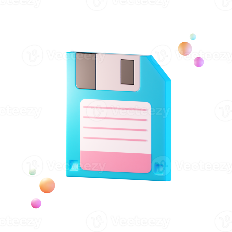 dati del floppy disk, informazioni, illustrazione dell'icona 3d png