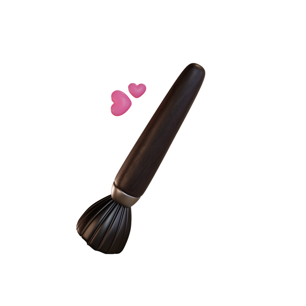 3d icon cosmetic luxurious, brush png