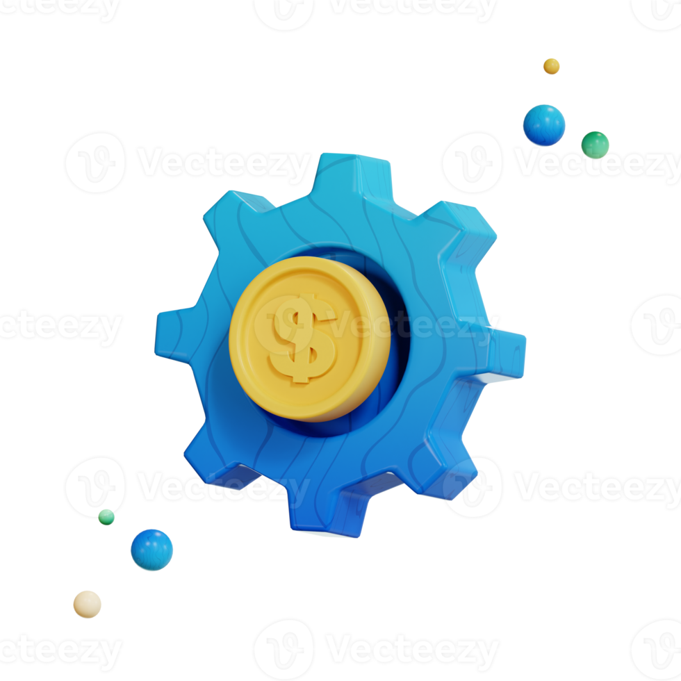 Making Money, Finance Icon, 3d Illustration png