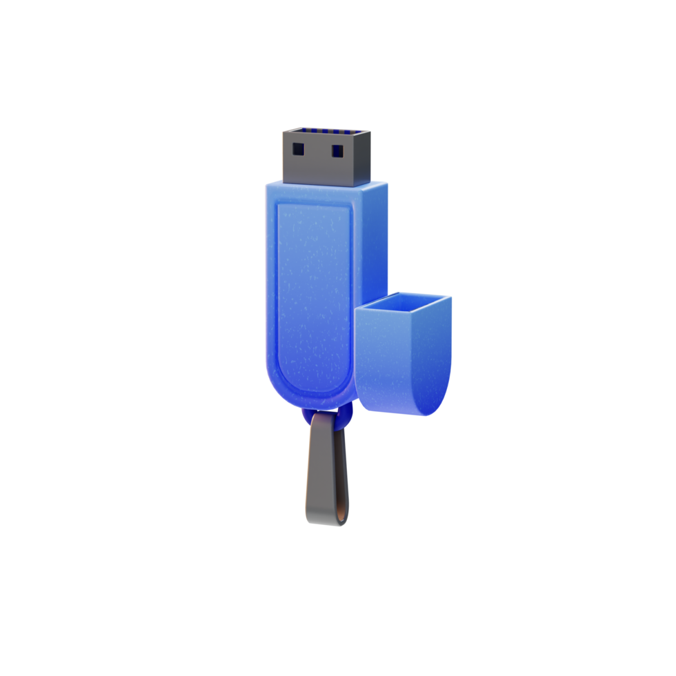 illustrazione 3d dell'icona elettronica del dispositivo flash drive png