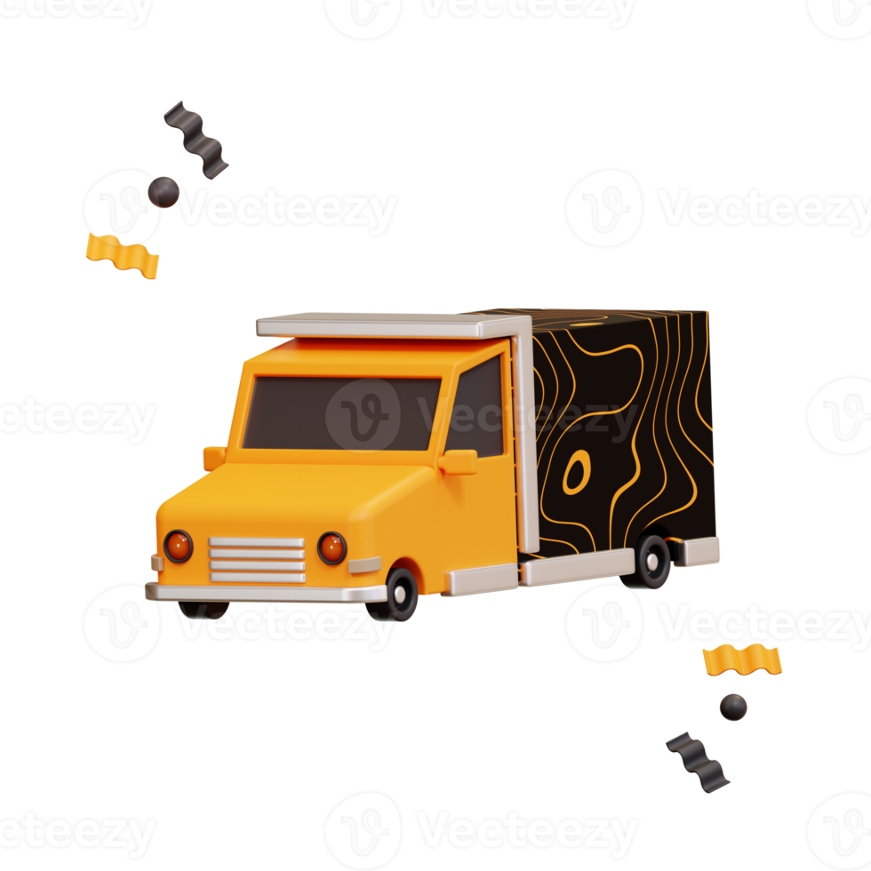 Delivery Truck, 3d Illustration E Commerce png