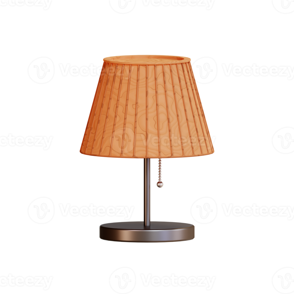 möbler bordslampa ikon, 3d illustration png