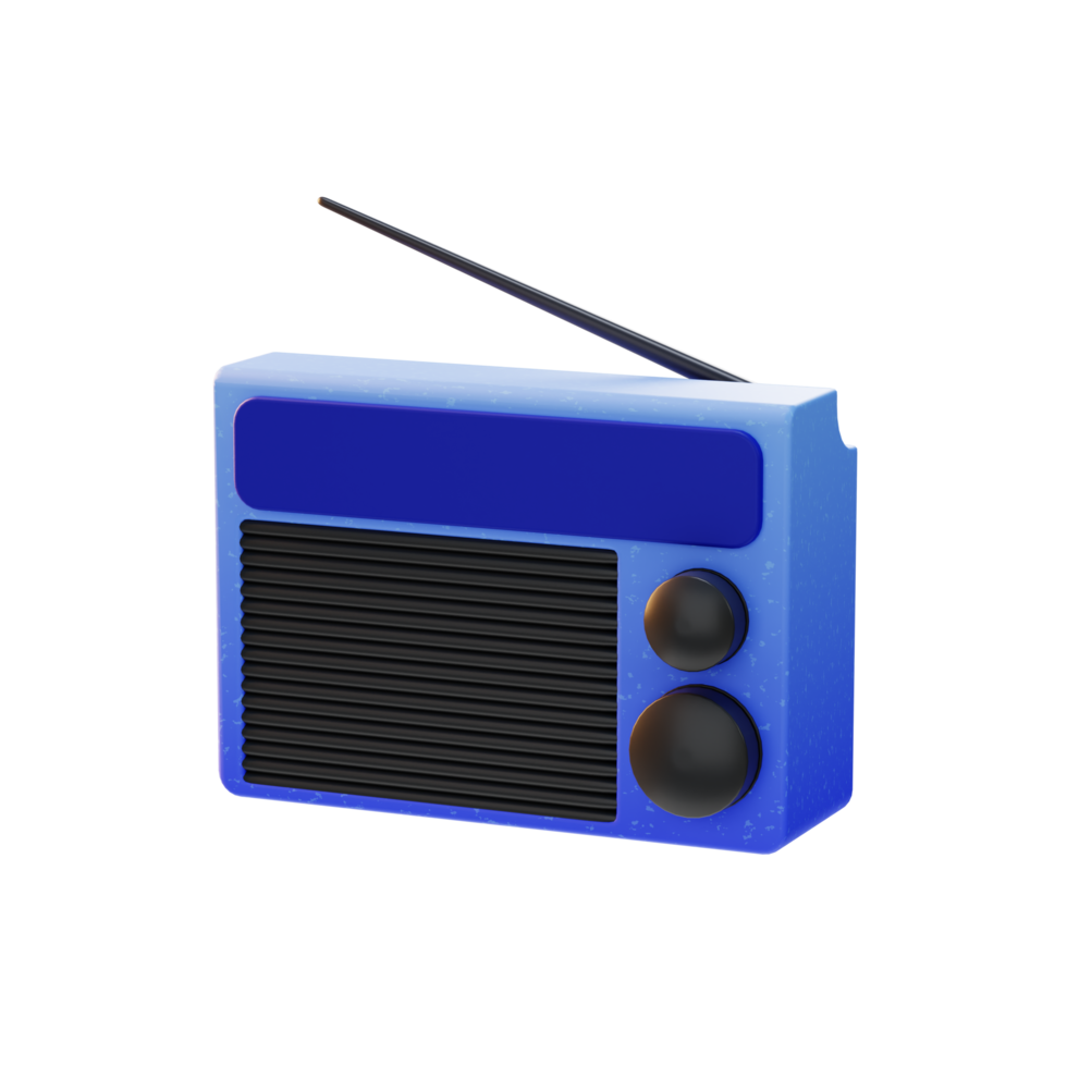 dispositivo de radio icono electrónico ilustración 3d png