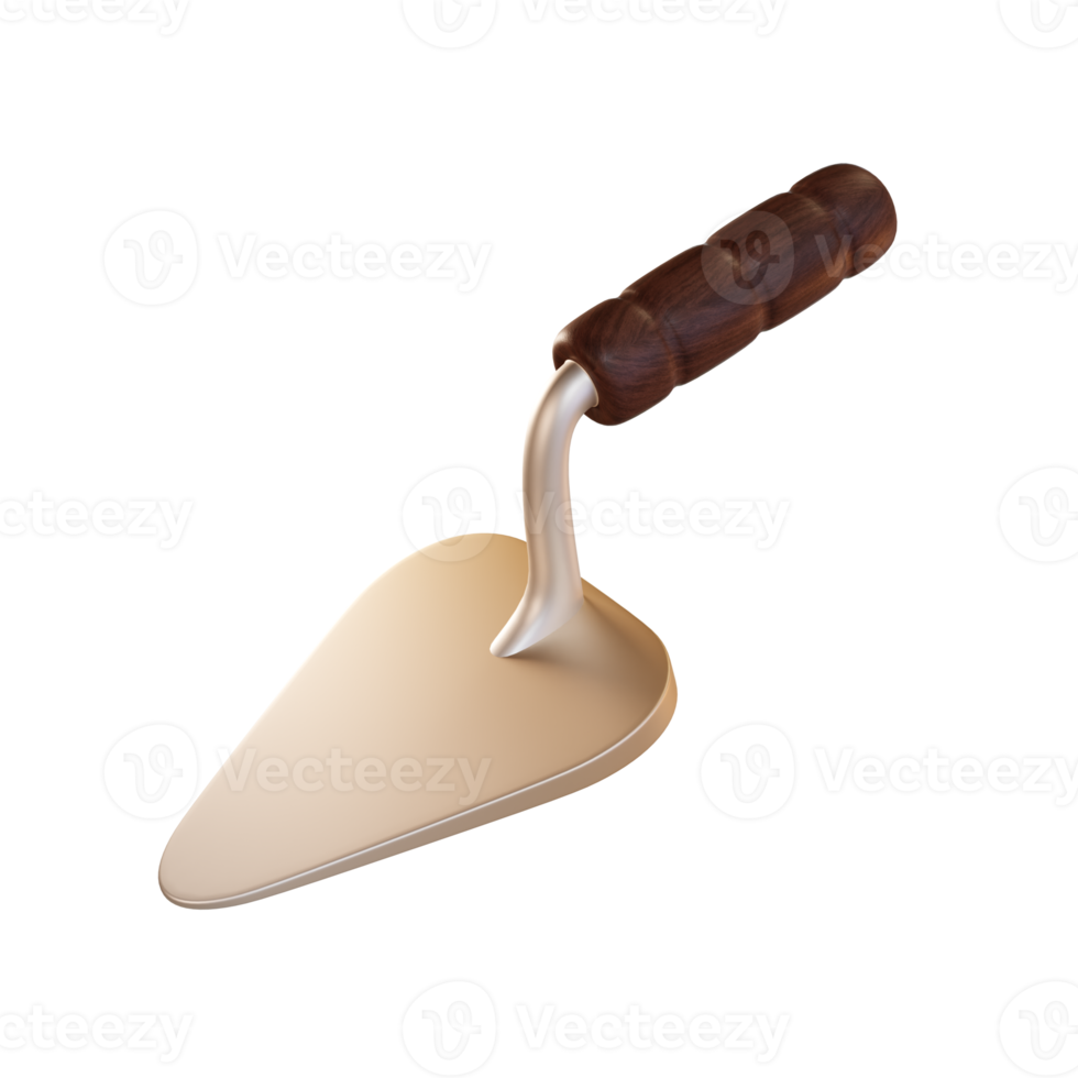 Project tools 3d Illustration, project shovel png