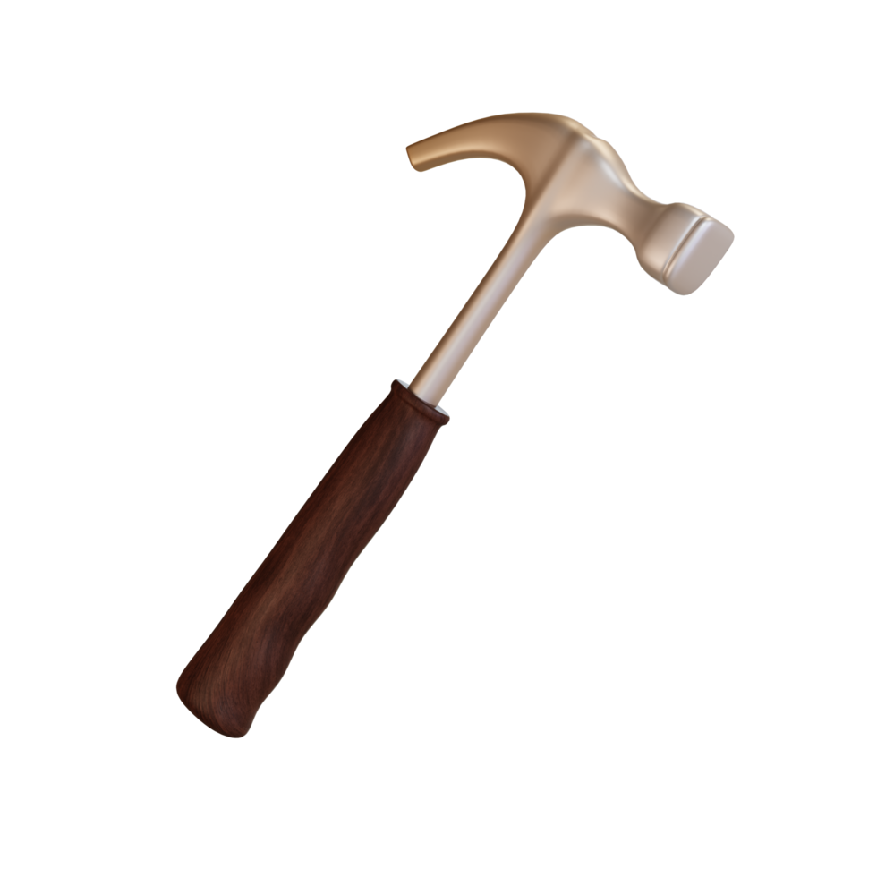 Project tools 3d Illustration, hammer png