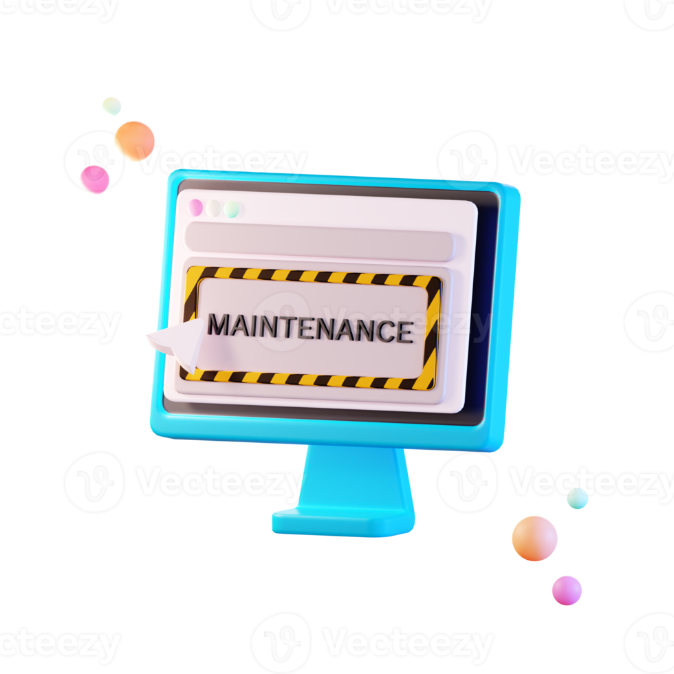 Maintenance, Information, 3d Icon Illustration 8550544 PNG