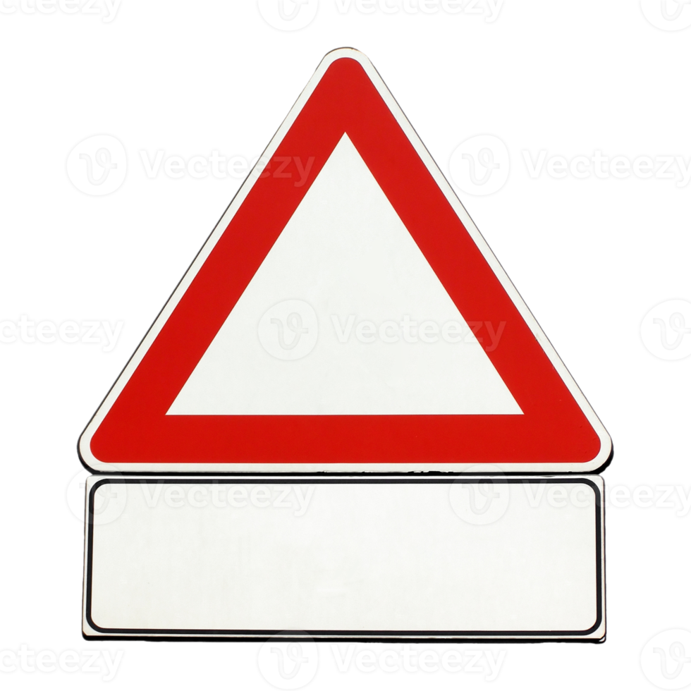 blank generic caution sign transparent PNG